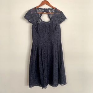 Navy Blue Lace WeddingtonWay Formal Cocktail Dress